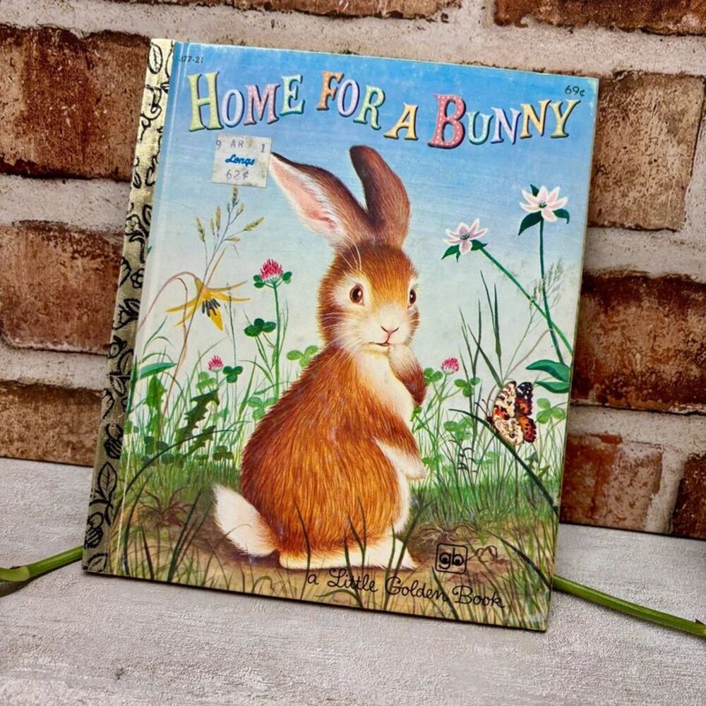 VTG 1980 A Little Golden Book, Home For a Bunny, HC